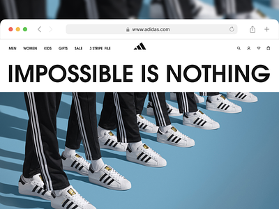 ADIDAS | E-Commerce Redesign adidas animation ecommerce graphic design landing page motion graphics redesign ui web web design website