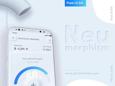 Design your neumorphic project android app banking banking app free ui kit freebie ios app ios app design neue neumorphic neumorphism skeumorphism skeuomorph ui ui kit ux wealth
