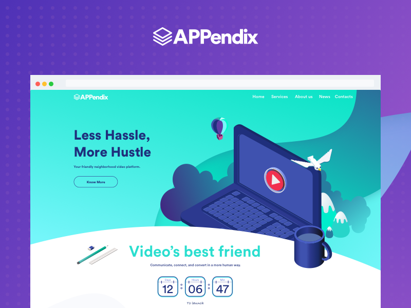 Landing page color gradient interaction web webdesign website illustration ux ui page landing