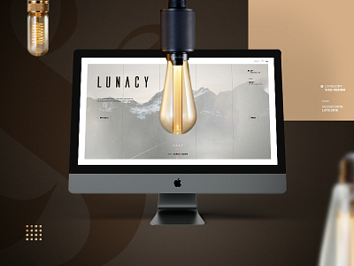 Lunacy | Web Design bulb interaction landing page technology. ui ux web webdesign website