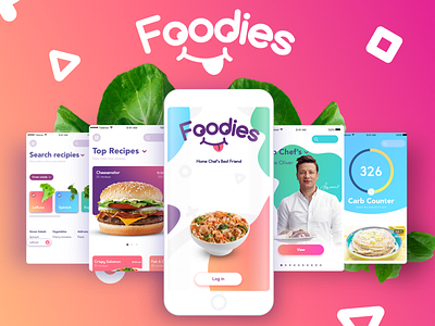 Foodies | App Design app appdesign color food gradients inspiration modern ui ux web
