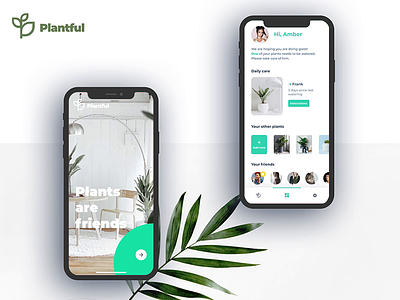Plantful | App android app interaction ios minimal motion plant scaner ui ux