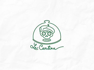Logotype "La Cantina" piste 1 2d adobe brand design brand identity branding business clean design flat design food graphic design graphics identity illustration logo logomark marketing minimalist logo modern logo