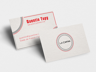 Business card Mockup "La Cantina" piste 2