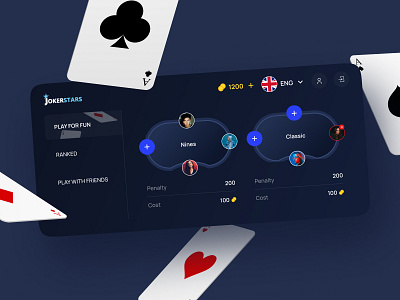JokerStars app app design figma gambling joker jokerstars mobile app mockup ui ux