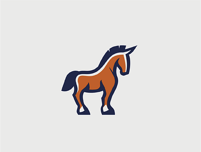Mule logo animal horse logo mule sport