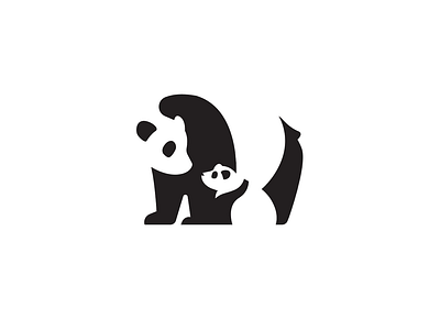 Panda logo black cub logo panda pandas