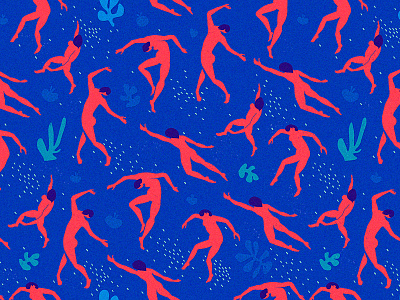 Matisse Dance Inspiration art artwork blue colors dance design drawing floral illustration matisse pattern