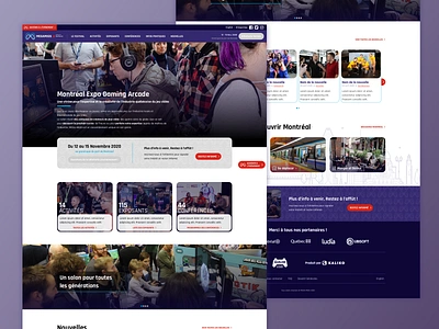 Gaming expo website design expo exposition gaming website sketch ui ux