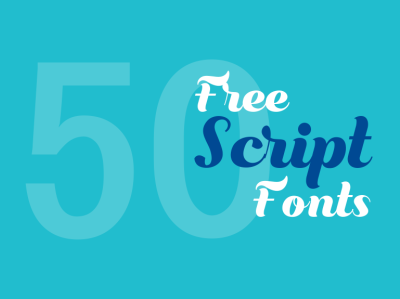 50+ Free Script Fonts freebies typography