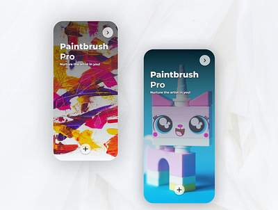 Paintbrush pro app design ui