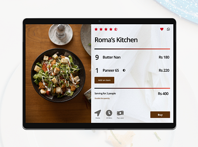 Food Ordering App app ui