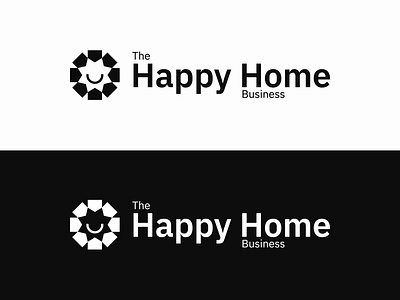 The Happy Home Business Logo brand identity branding design icon identity illustrator logo minimal ui vector