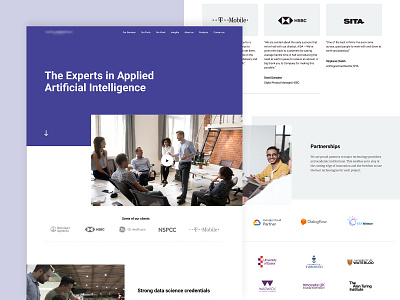 AI Website Concept ai artificial intelligence design minimal typography ui ux web web design website