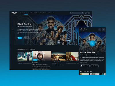 Prime Video Redesign design mobile mobile design mobile ui ui ui design web web design webdesign website website design