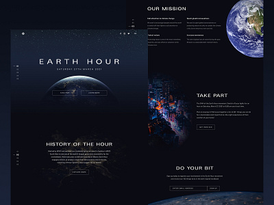 Earth Hour - Microsite