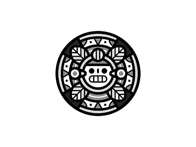 Ancient black and white geometric helbetico inktober2019 pattern skull texture vectober2019 vector