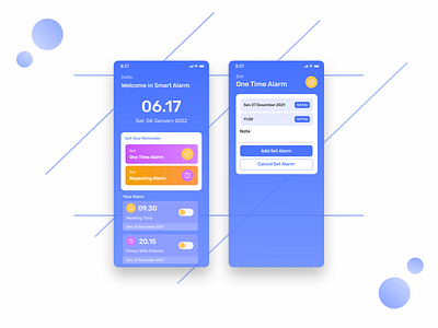 Alarm App app design ui