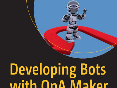 (EPUB)-Developing Bots with QnA Maker Service: Integration with app book books branding design download ebook illustration logo ui