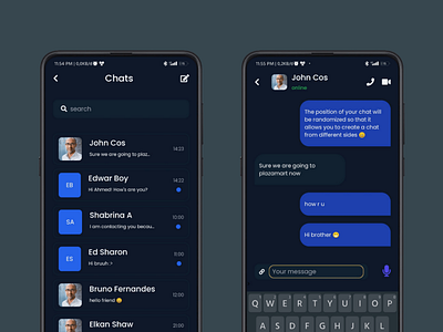 Chat Application branding graphic design ui