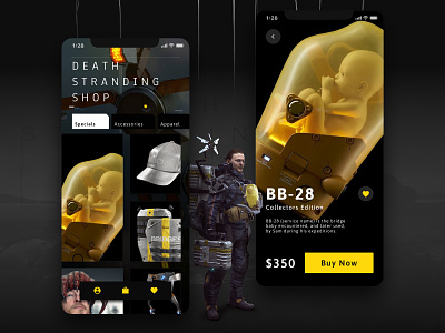 Death Stranding Fan App UI Concept