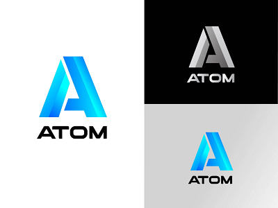 A latter Logo 3d animation app branding design graphic design illustration logo mon motion graphics typography vector