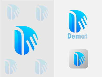 D letter logo 3d animation app branding design graphic design illustration logo mondon ui vector