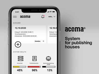 ACOMA®redact - UX/UI Design System for publishing houses admin dashboard dashboard design dashboard ui design app design system mobile ui uiux ux