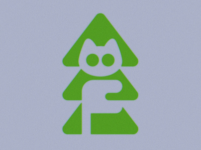 Treecat icon logo mark