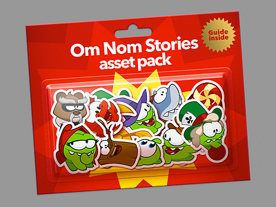 Cut the Rope Time Travel asset pack cover coverart cuttherope omnom sticker stickerpack