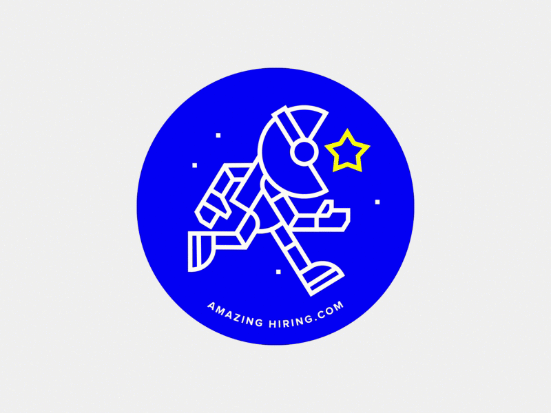 Lenticular sticker astronaut lenticular sticker
