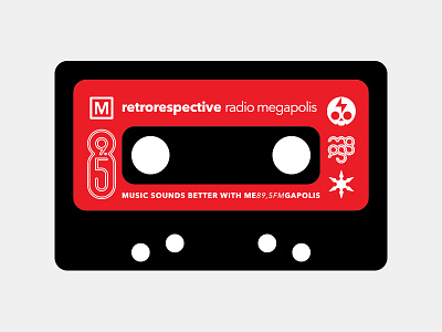 Audiocassette sticker audiocassette cassette sticker