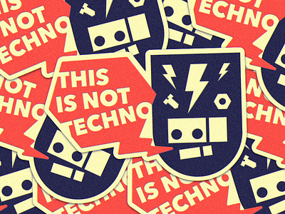 Not techno stickers