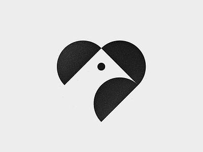 Bird bird heart logo logomark mark pigeon