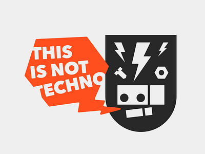 Not techno print print robot techno