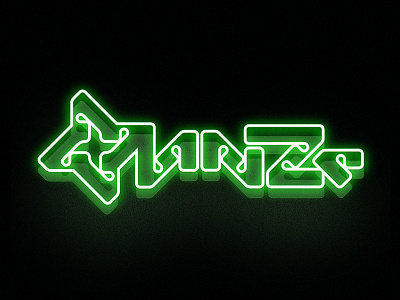 Neon Obanze logo logo neon