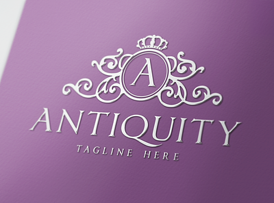 Antiquity - Beauty logo design agency beauty logo beauty salon boutique logo branding elegant logo fashion brand feminine logo logo luxury logo ornate logo personal branding vintage logo