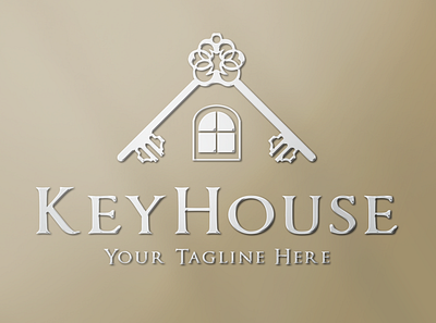 KeyHouse - Real Estate Agency Logo brand identity branding broker elegant logo house logo key logo logo luxury logo personal branding property real estate realestate agent realtor agency