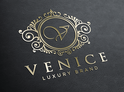 Venice - Luxury Vintage Logo beauty logo brand identity branding elegant logo feminine logo flourish hotel luxury logo monogram ornate logo personal branding real estate vintage logo
