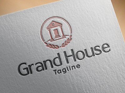 GrandHouse - RealEstate Agency Logo agency logo brand identity branding broker logo elegant logo house logo luxury logo personal branding property agent real estate realtor agent