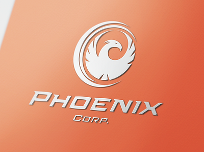 Phoenix Company Logo Design aerial photography aviation bird logo brand identity branding drone logo eagle logo modern logo personal branding phoenix logo tech logo technology