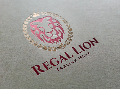 Regal Lion Logo Design agency logo brand identity branding elegant logo law firm lawyer logo lion head lion logo luxury logo personal branding real estate