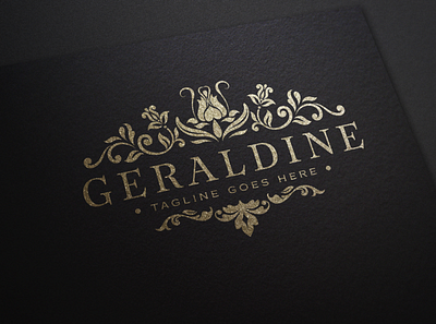 Geraldine - Beauty Logo Design beauty logo beauty salon boutique logo brand identity branding elegant logo feminine logo luxury logo personal branding salon logo spa logo