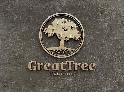 GreatTree Logo Branding brand identity branding company logo corporate identity eco logo elegant logo green logo luxury logo oak tree personal branding tree logo