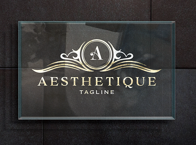 Aesthetique - Vintage Elegant Logo beauty logo boutique logo brand identity branding company logo corporate identity elegant logo feminine logo luxury logo personal branding real estate spa logo