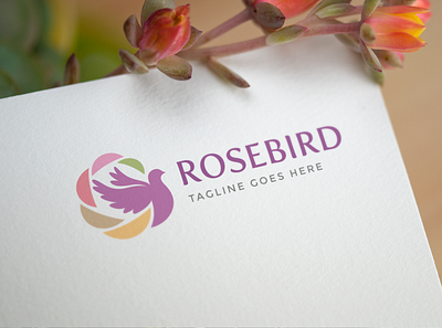 Rosebird - Dove Logo Design beauty logo boutique logo brand identity branding dove logo elegant logo fashion brand feminine logo luxury logo personal branding spa logo