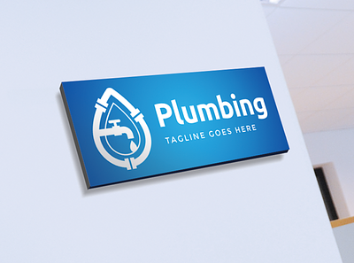 Plumbing Logo Template brand identity branding company logo corporate identity personal branding plumber plumber logo plumbing plumbing logo tube water pipe