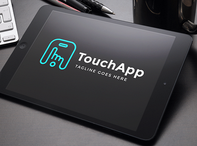 TouchApp Logo Template app icon app logo brand identity branding company logo corporate identity logo design mobile app modern logo tech logo