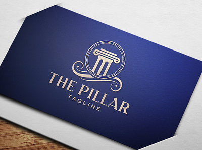 The Pillar Logo Template agency logo brand identity branding elegant logo hotel logo luxury logo personal branding pillar logo property agent property logo real estate realtor agent