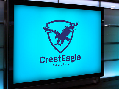 Crest Eagle Logo Template